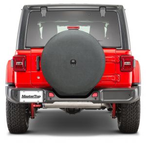 MasterTop Spare Tire Cover in Black for 18+ Jeep Wrangler JL, JL Unlimited 1463-