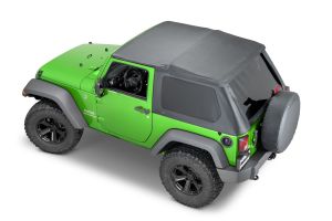 MasterTop SkyMaster Frameless Fastback Soft Top for 07-18 Jeep Wrangler JK 155013-