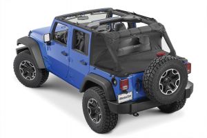 MasterTop Wind Stopper Plus & Tonneau Cover 2-Piece Kit for 07-18 Jeep Wrangler Unlimited JK 4-Door 14450424