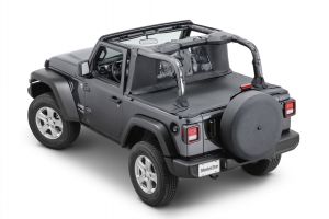 MasterTop Wind Stopper & Tonneau Cover Combo Kit for 18+ Jeep Wrangler JL 2-Door 14440JL-