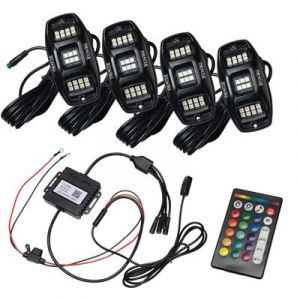 Oracle Lighting ColorSHIFT RGB+W Underbody Wheel Well Rock Light Kit (4 PCS) 5895-339