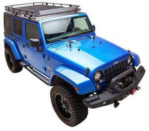 Paramount Automotive Full-Length Roof Rack for 07-18 Jeep Wrangler Unlimited JK 4-Door 81-10800