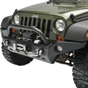 Paramount Automotive Full Width Front Bumper with Fog Light Housing and D-Rings for 18+ Jeep Wrangler JL & 20+ Gladiator JT 51-8061