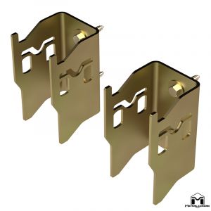MetalCloak Wall Mounted Jack Stand Holder, Pair PB1014