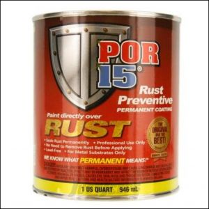 POR-15 Rust Preventive Coating 1 Quart In Semi Gloss Black 45404