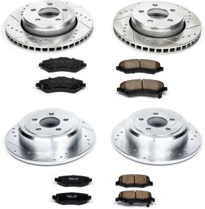 Power Stop Front & Rear Z23 Evolution Sport Performance 1-Click Brake Kit for 08-12 Jeep Liberty KK K2832
