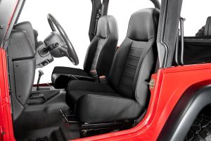 Quadratec Heritage Premium Front Seats for 76-06 Jeep CJs and Wranglers 24210-