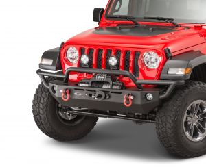Quadratec QRC Front Winch Ready Bumper Full Width Without Winch for 18-25 Jeep Wrangler JL and 20-25 Gladiator JT 12057-0141