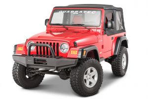 Quadratec Winch Ready Bull Bar Front Bumpers Without Fog Light Provisions & Without Winch for 97-06 Jeep Wrangler TJ & Unlimited 12057-0200