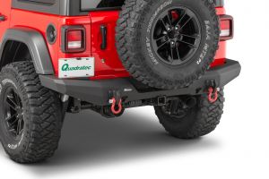 Quadratec Brute Strength Aluminum Rear Bumper for 18+ Jeep Wrangler JL, JLU