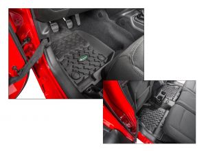 Quadratec Ultimate All Weather Floor Liners for 18+ Jeep Wrangler JL Unlimited 14254JLU4-