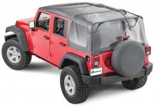 QuadraTop Gen II Complete Soft Top in Premium Sailcloth for 07-18 Jeep Wrangler Unlimited JK 11100-5835