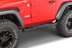 Quadratec QR4 Heavy Duty Oval Side Steps for 18-25 Jeep Wrangler JL 2-Door 12004-3064