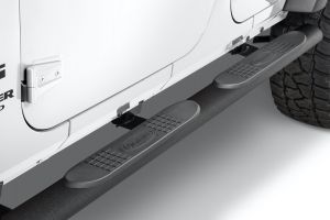 Quadratec QR4 Heavy Duty Oval Side Steps for 07-18 Jeep Wrangler Unlimited JK 4 Door 12004-3105