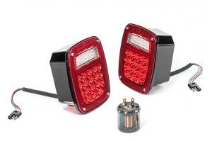 Quadratec LED Tail Light Kit for 76-80 Jeep CJ-5 & CJ-7 55213-0110