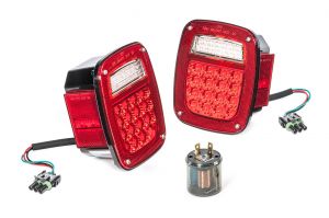 Quadratec LED Tail Light Kit for 87-90 Jeep Wrangler YJ 55213-0112