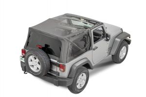 QuadraTop Gen II Complete Soft Top in Black Diamond for 07-18 Jeep Wrangler JK 11100-5335