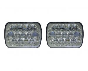 Quake LED Tempest Series 39W 5x7" LED Headlight Kit for 84-01 Jeep Wrangler YJ, Cherokee XJ & Comanche MJ QTE463