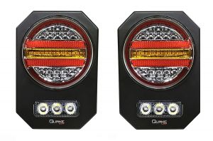 Quake LED Step up LED Tail Lights for 20-26+ Jeep Gladiator JT QTE1025