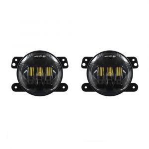 Quake LED QTE904 RGB 4" LED Fog Lights for 18+ Jeep Wrangler JL & 20+ Gladiator JT