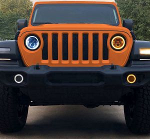 Quake LED Halo 9" LED Headlights & Fog Lights with DRL for 18-25 Jeep Wrangler JL & Gladiator JT QTE962
