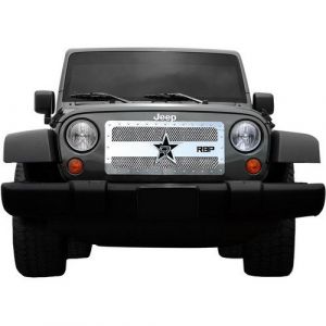 Rolling Big Power RX-3 Studded Grille in Black for 07-18 Jeep Wrangler JK, JKU 951483-