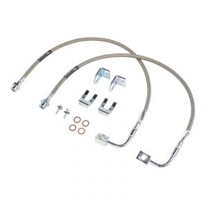 Rubicon Express Front 23" Brake Line Set (2.5-4.5" Lift) For 2007-18 Jeep Wrangler JK 2 Door & Unlimited 4 Door Lift RE1530