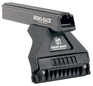 Rhino-Rack Gutter-Mount Heavy Duty RL110 Series 3-Bar Roof Rack for 18-25+ Jeep Wrangler JL Unlimited JB0105 Black