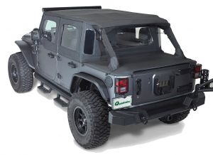 Rampage Trailview Tonneau Soft Top (Black) for 07-18 Jeep Wrangler JK Unlimited 990135