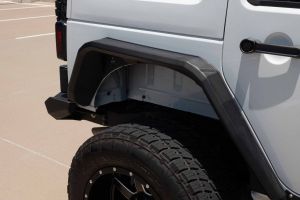 Road Armor Stealth Steel Fender Flares Rear for 07-18 Jeep Wrangler Unlimited JK 4-Door 507AFR0B