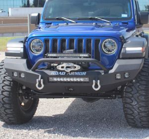 Road Armor Stealth Full Width Front Winch Bumper for 18-25+ Jeep Wrangler JL & Gladiator JT JT 5183F-