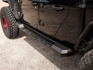 Road Armor Stealth Running Board Steps for 20-26+ Jeep Gladiator JT 520STP4B