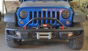 Rock Hard 4X4 Grille Guard and Light Mount Hoop for 10A, Hardrock, & Recon Edition for 07-18 Jeep Wrangler JK, JKU RH-5019