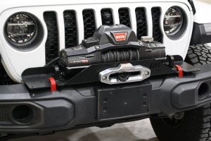 Rock Hard 4X4 Winch Mounting Plate for 18+ Jeep Wrangler JL & 20+ Gladiator JT with Factory Plastic Bumper RH-90205