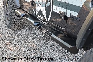  LoD Offroad Destroyer RockSliders in Black Texture for 20+ Jeep Gladiator JT JRS2014-