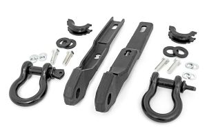 Rough Country Tow Hook Brackets D-Ring Combo For 2017-2024 Nissan Titan 2WD/4WD RS160