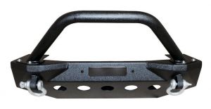Crown Automotive Heavy Duty Stubby Winch Bumper for 18-25 Jeep Wrangler JL & Gladiator JT RT20045