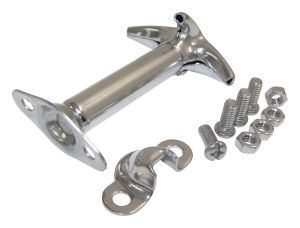 RT Off-Road Stainless Stainless Hood Catch Kit for 59-75 Jeep CJ6,46-58 Jeep Willys,41-42 Willys MB,59-83 Jeep CJ5,76-86 Jeep CJ7,81-85 Jeep Scrambler,87-95 Jeep Wrangler,1959 Jeep CJ3 RT26005