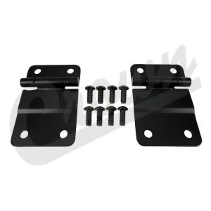 RT Off-Road Tailgate Hinge Set (Lower-Black Stainless) for 76-86 Jeep CJ7 & CJ8 RT34105