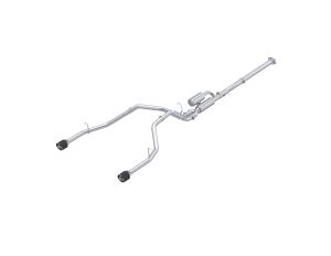 MBRP Exhaust 3 Inch Cat Back 2.5 Inch Dual Split Rear T304 with CF Tips for selected Ram models S51563CF