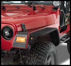 Warrior Products Front Tube Flares In Unfinished For 1997-06 Jeep Wrangler TJ Models S7301-RAW