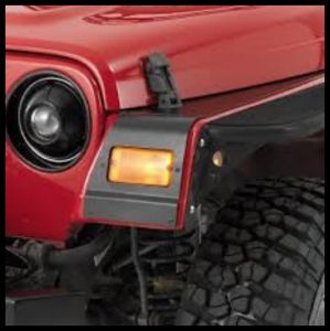 Warrior Products Front Fender Rock Protectors (12-Guage) In Black Finish For 1997-06 Jeep Wrangler TJ Models S91602