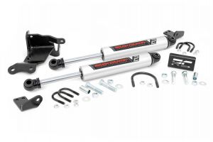 Rough Country V2 Dual Steering Stabilizer for 18-25 Jeep Wrangler JL & Gladiator JT 8730470