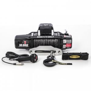 SmittyBilt X2O-10 Gen2 Competition Series Wireless Waterproof Winch With Synthetic Line & Hawse Fairlead Rated For 10,000lbs. 98510