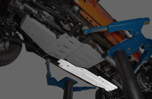 Quadratec Aluminum Modular Fuel Tank Skid Plate for 20-25 Jeep Gladiator JT with 3.6L engine 12500-0205