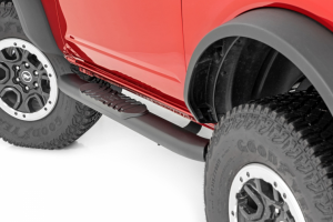 Rough Country Black Oval Nerf Step  for 21+ Ford Bronco 2-Door 21012