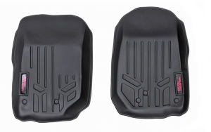 Rough Country Front Floor Mats for 14-18 Jeep Wrangler JK, JKU M-6142