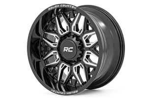 Rough Country Rough Country 86 Series Wheel One-Piece Gloss Black 20x10 6x5.5 -18mm For 2021-2023 Ford Bronco 86201812