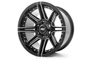 Rough Country 88 Series Wheel One-Piece Gloss Black 17x9, 5x5 Bolt Pattern 88170918