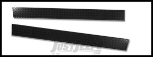 Warrior Products Sideplates without Lip For 1997-06 Jeep Wrangler TJ Models (Black Diamond Plate) 909UXPC